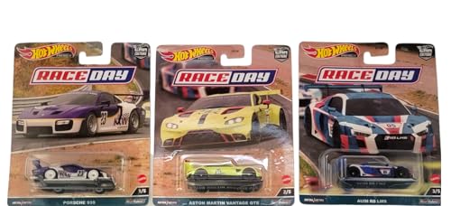 Hot Wheels Car Culture 2023 Race Day Set de 5 vehículos miniatura 3