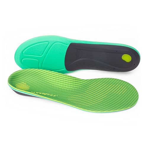 Superfeet - Run Support High Arch Insoles - Trim-To-Fit Orthotic Inserts for Running Shoes, UK 4 – 5.5