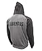 Italian Serie A Juventus Mens Full-Zip Lightweight Hoodie, Gray, Medium