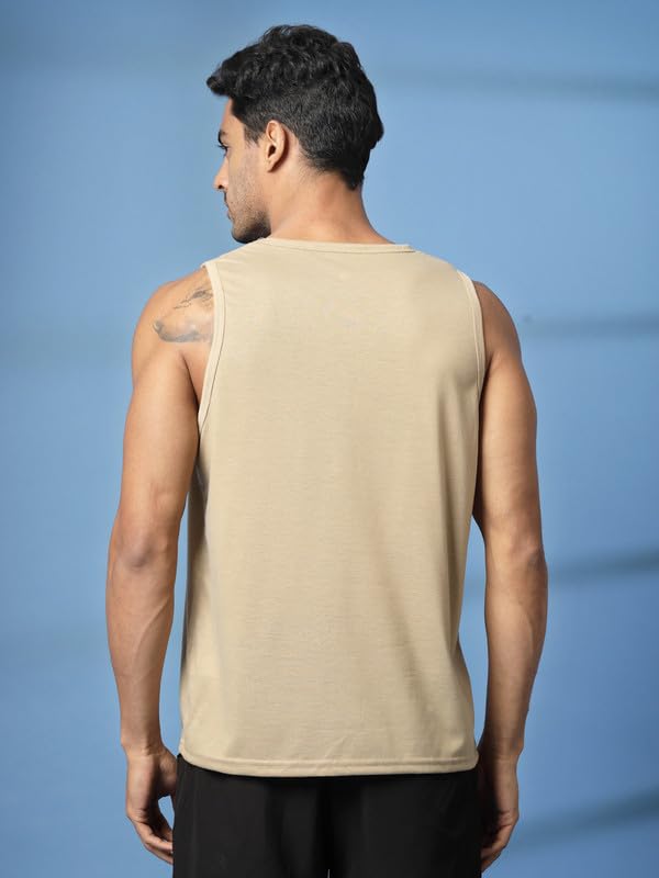 Image of CHKOKKO Sleeveless T Shirts Gym Vest for Men Workout Graphic Printed Premium Cotton Blend Tank Top for Man Running Vest Sando Gym Wear Lightweight Breathable Casual Summer Wear Boys