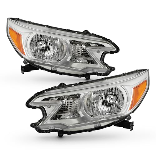 AKKON - Fit 2012 2013 2014 Honda CRV 12-14 Halogen Type OE Style Headlights Headlamp Housing Bezel Driver - Passenger Direct Replacement - Image 3