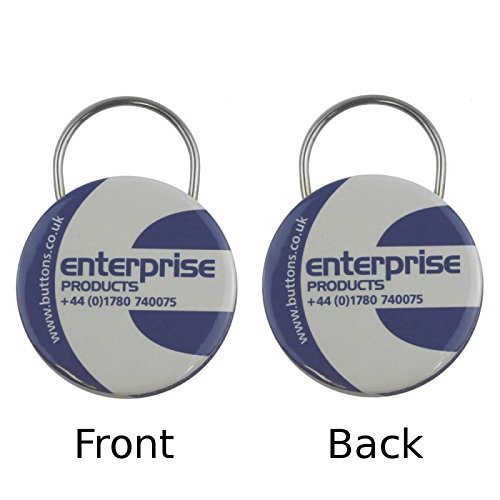 Enterprise Products - Set de piezas para hacer 250 llaveros a doble cara - 45mm