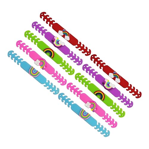 BESTOYARD 20 Pçs Estilo Extensão Fivelas De Orelha Alça Ganchos Máscara Homem Corda Arco-Íris Misto