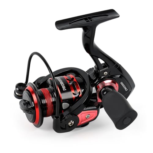 Image of Proberos Fishing Reel Fixed-Spool Reel Lure, Heavy Duty Fishing Reel, CNC Aluminum Spool, 11kg Drag Force, 5.2: 1 Gear Ratio, Rubber Grip Handle