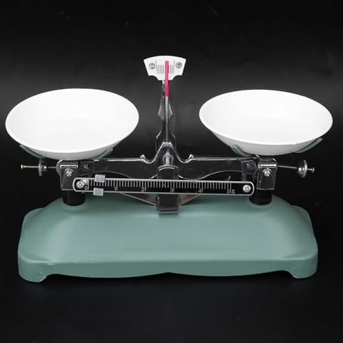 Sonew Kit de Bandeja de Balanza Mecánica Precisa y Duradera - Equipo de Enseñanza para Experimentos de Física y Química - Disponible en Juegos de 100 G y 500 G (100 gramos)