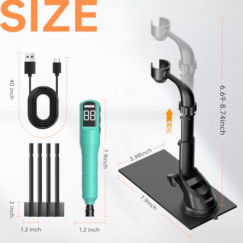 Image of Resin Mixer, Epoxy Resin Electric Stirrer, Paint Mixer & Timed Epoxy Resin Mixer for Epoxy Resin, Light Green