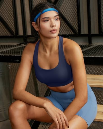 Image of RUNNING GIRL Sports Bras for Women,Crisscross Back High Impact Sports Bra with Hook Closure Workout Supportive Bra