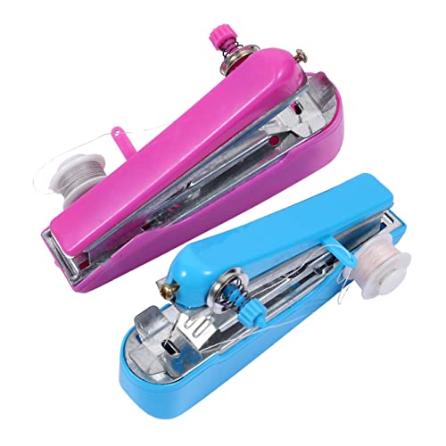 HOODANCOS 2piezas Máquina Coser Mini Manual Para Principiantes y Profesionales Ropa Seda Vaqueros HOODANCOS 2piezas Máquina Coser Mini Manual Para Principiantes y Profesionales Ropa Seda Vaqueros