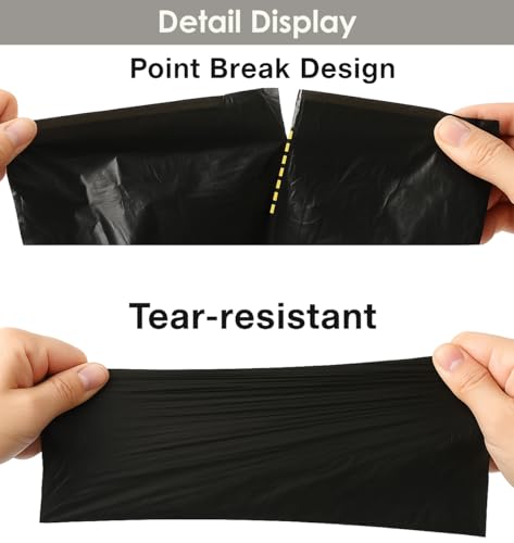 Image of Teivio Black Trash Bags for Mini Car Trash Can, 250 Count 0.5 Gallon Portable Small Disposable Car Garbage Bags,Cars Accessories, Plastic Desktop Trash Bin Liners for Cars /Home /Office /Dog /Poop