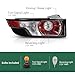LQI Tail Light Assembly Rear Lights Left Driver Side Rear Brake Lamp Compatible with Land Range Rover Evoque 2011-2015 LR074813 LR058817 LR057981 LR037711 LR025147