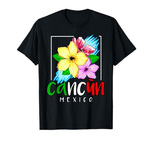 Cancún México Regalo de recuerdo vacaciones de verano vacaciones de primavera Camiseta