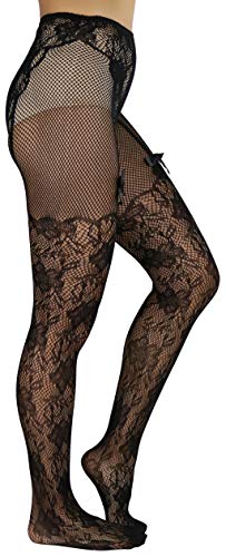 Image of ToBeInStyle Women's Suspender Pantyhose