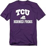 LOGOVISION Texas Christian University Campus Classic Unisex Adult T Shirt, Purple, 2X-Large