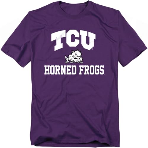 LOGOVISION Texas Christian University Campus Classic Unisex Adult T Shirt, Purple, 3X-Large