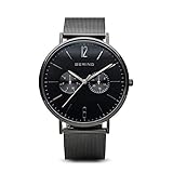Kratzfestes Saphirglas BERING Herren Analog Quarz Uhr mit Edelstahl Armband 14240-223