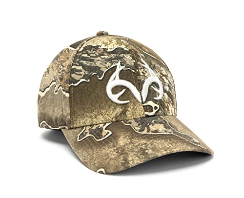 Realtree Camo Trucker Baseball Cap Hats for Hunting, Fishing, Hiking and Outdoors (Excape Logo)
