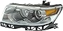 Evan Fischer Headlight Assembly Compatible with 2006 Lincoln Zephyr/MKZ 2007-2009 Halogen CAPA Driver Side