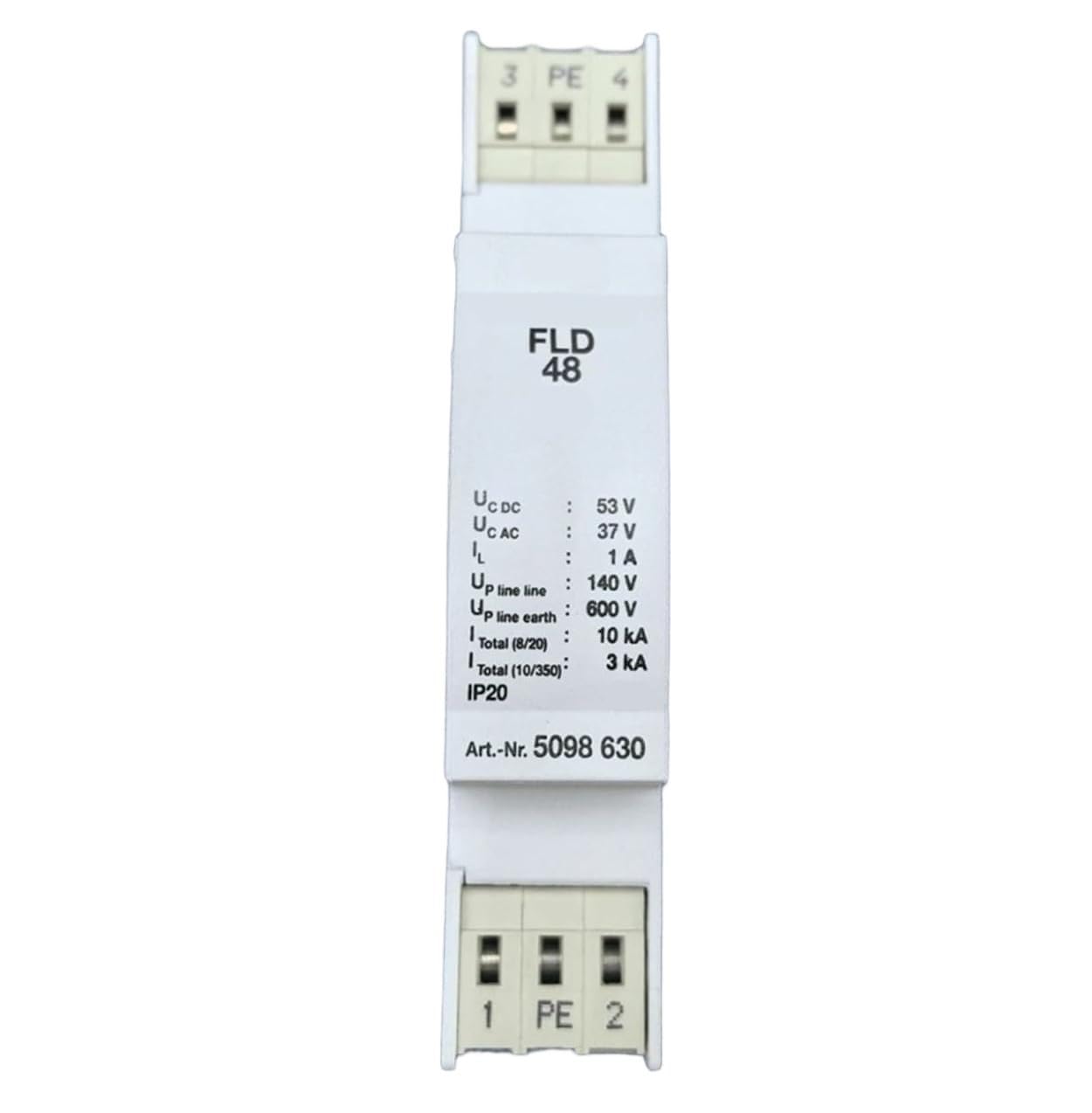 Überspannungsschutzmodul 5098630 FLD 48 DIN-Schiene, 2-polig, for 48-V-Steuerkreise .1002