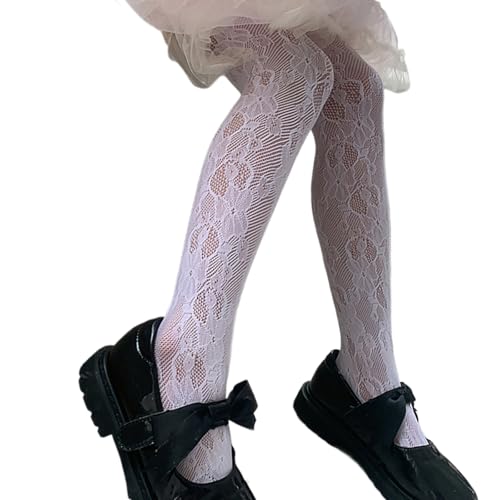 Toddler Socks, Girls Fishnets Tights Cotton Girls Fishnets Pantyhose Little Girls Elegant Fishnets Tights with Socks