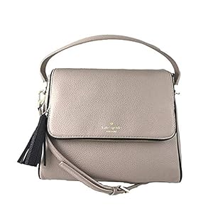 Kate Spade Chester Street Miri Pebbled Leather Crossbody Bag Shoulder Purse Handbag in Almond Black