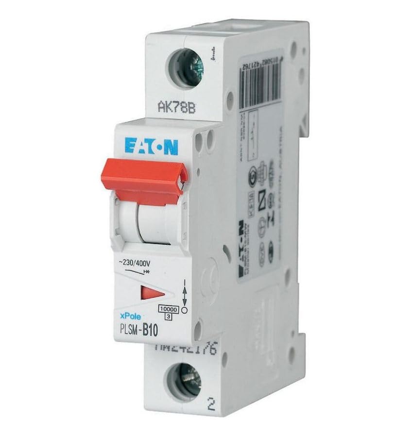 Disjoncteur 10A Eaton courbe B disjoncteur unipolaire PLSM-B10-MW 242176