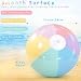 MiniInflat 4 Pcs 16 Inch Pastel Inflatable Beach Balls Bulk Large 6-Color Macaron Inflatable Decorated Ball Party Ornaments for Kids Summer Swimming Pool Party Birthday Favors Toys
