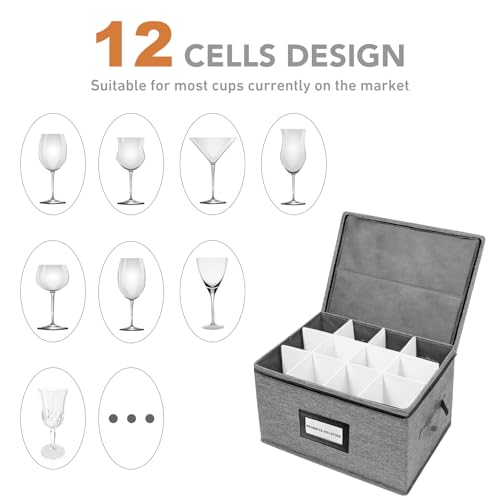 HURZMORO Wine Glass Storage 2-Pack