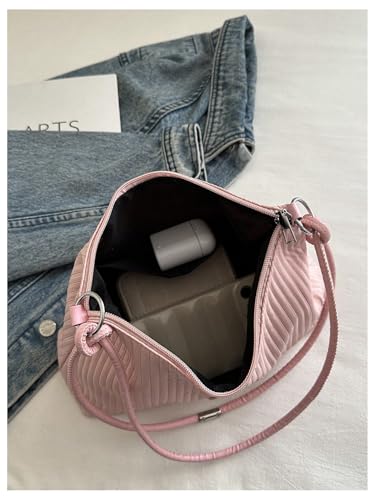 Verdusa Women's Hobo Evening Shoulder Bag Elegant PU Leather Handbag Purse with Zipper3