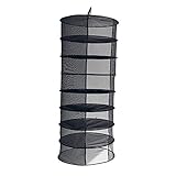 TopoLite Herb Drying Rack Net 2ft 8 Layer Herb Dryer Black Mesh Hanging Dryer Rack