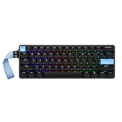EPOMAKER Carbon60 QMK/VIA CXQ[~OL[{[h 60% eL[X ^ JjJL[{[h Bluetooth 2.4GHz USB-C L [vt@C J[{t@Co[fUC  zbgXbvΉ
