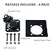 Lonffery 4 Pack Recessed D-Ring Tie Down Anchors (6,000 lb. Capacity), Heavy Duty Kit for Trailer or Deliveries, Black