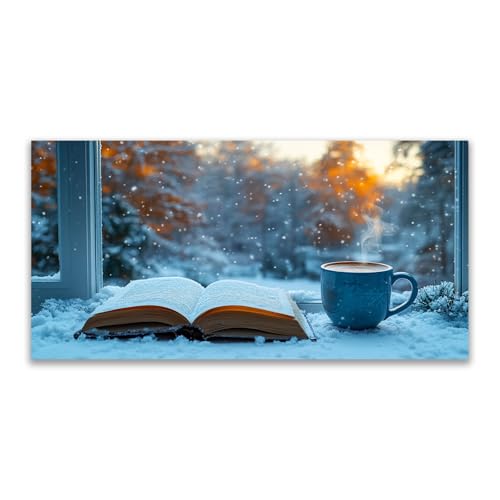 Tableaux d'hiver et nature sauvage | Toile déco poétique grand format