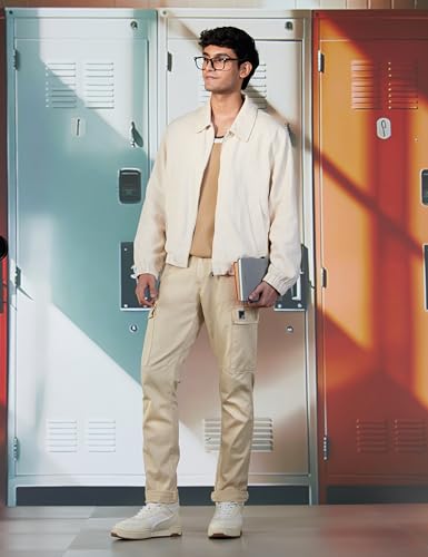 Image of Spykar Men's Regular Cargo Pants
