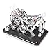 Produktbild Trueornot Stirlingmotor Bausatz, 4-Zylinder Parallel Micro External Combustion Engine Modell, Sterling Engine Motor Basis Wissenschaft Pädagogisches Modell