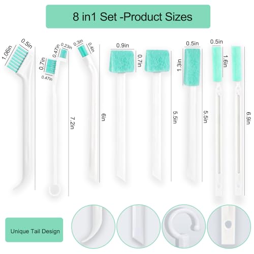 Image of Small Cleaning Brushes Household Use,8pcs Crevice Cleaning Brush,Cleaning Tools for Housekeeping,Window Sill Cleaner Tool,Tiny Cleaning Brush for Window Tracks,Car Vent,Bottle,Groove,Toilet