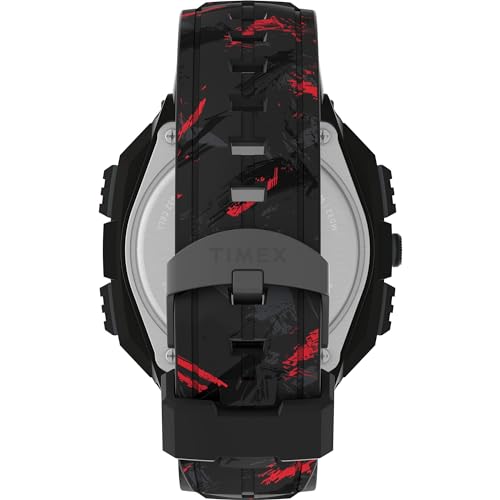 TIMEX Men Black Round Resin Dial Digital Watch- TW2V85100X6 - Image 3