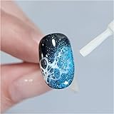 GAOY 16ml White Blooming Wave Nail Gel, Effortless Spreading Effect for Realistic Ocean Wave Design, Use with Gel Polish for Nail Art DIY