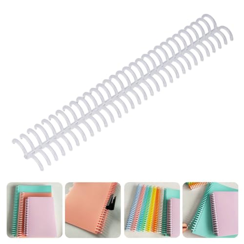 10 Pcs Binding Comb, 30 Ring Binding Spine 19mm 30 Ring 150 Sheet Capacity Plastic Comb Binding Spines for A4 B5 A5 Paper (Transparent) - Image 4