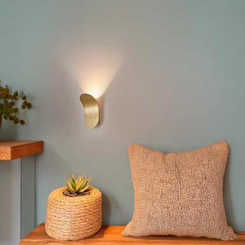 Aplique de pared LED ovalado blanco con altura ajustable para salón y dormitorio 7