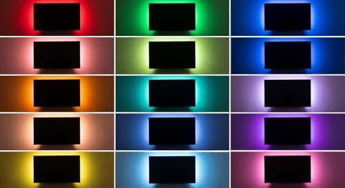 Image of Enlix 3 Meter RGB Led Strip Light with Smart Features | Multicolour Neon Yellow Blue White etc | Remote Control 15+ Modes Waterproof | for Home Decoration tv Gaming pc | Pack of 1