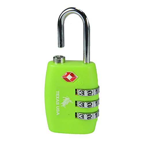 Buy Texas USA TSA Lock Green Mandatory for US Customs (ONLY