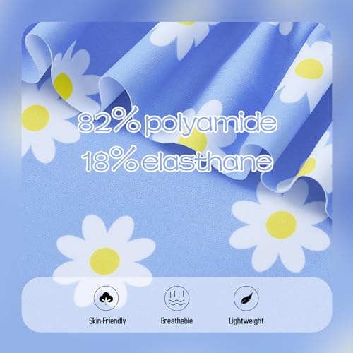 Zando Girls One Piece Bathing Suits Toddler Kids Swimsuits Mermaid Beach Swimwear for Baby Girl 2-8 Years Gifts4