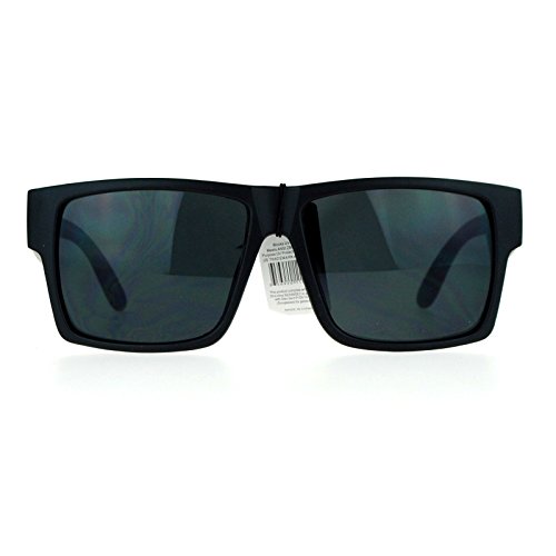 JuicyOrange KUSH Sunglasses Square Retangular Black Frame Super Dark Black Lens3