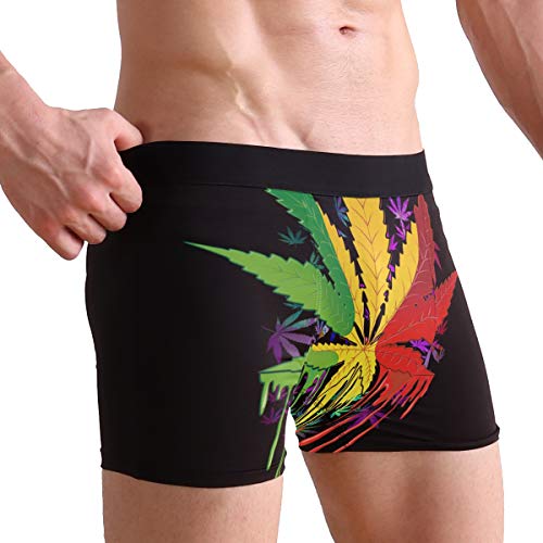 Cindly Men's Boxer Briefs Print Soft Stretch Breathable Wide Waistband Trunks Underwear2