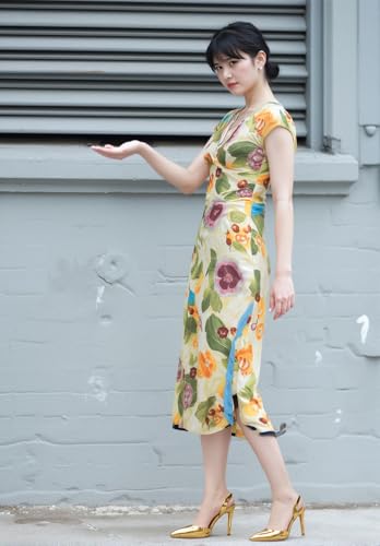 Aachcol Womens Pointed Toe Slingback Stiletto High Heel Pumps Slip-on Two-Piece Party Dress Shoes 3.9 Inches Heels4