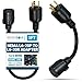 NEMA L6-20P to L6-30R Plug Adapter - 1 Foot, 20A/250V 12 AWG - Iron Box # IBX-4488