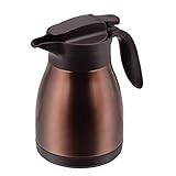 パール金属 ポット 卓上ポット テーブルポット 1.0L ステンレス製 保温 保冷 ブラウン ネオイーシス HB-1565