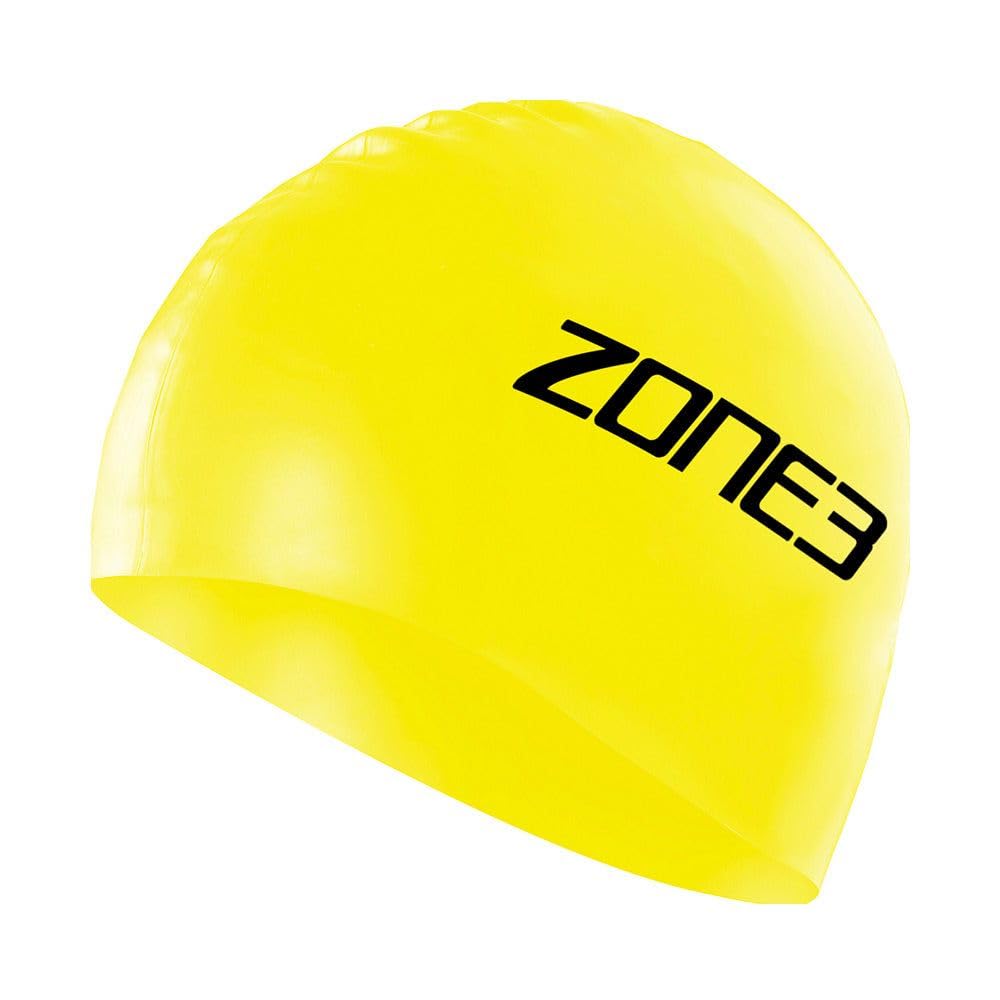 Zone3 Men's and Women's Silicone Swim Cap - 48g (One Size, Yellow)