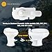 Halotronics Upgraded RV Water Valve Replacement Kit for Pedal-Flush Toilets, Compatible with Sealand Dometic 300, 301, 310, 311, 320, 321 (385311641) - Hardware Included, 2024 Model