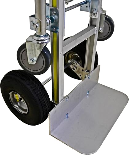 Carretilla convertible 2 en 1 de aluminio 800 lb con ruedas neumáticas miniatura 2